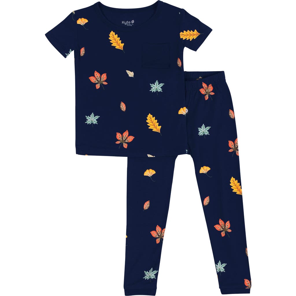 Kyte Baby Kids' Foliage 2-piece Pajamas In Blue
