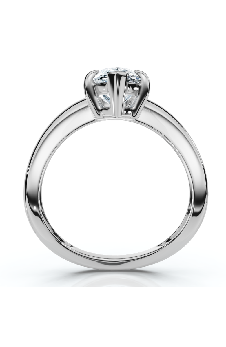 Bliss Diamond Certified 2Ct Minali Curved Pear Diamond Engagement Ring 14k Gold/Pt Lab Grown, Alternate, color, 14K White Gold