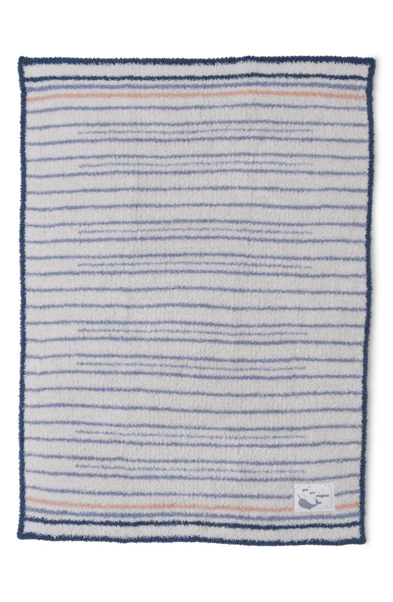 Barefoot Dreams<sup>®</sup> CozyChic<sup>®</sup> Narwhal Stripe Stroller Blanket, Alternate, color, Moonlight Multi