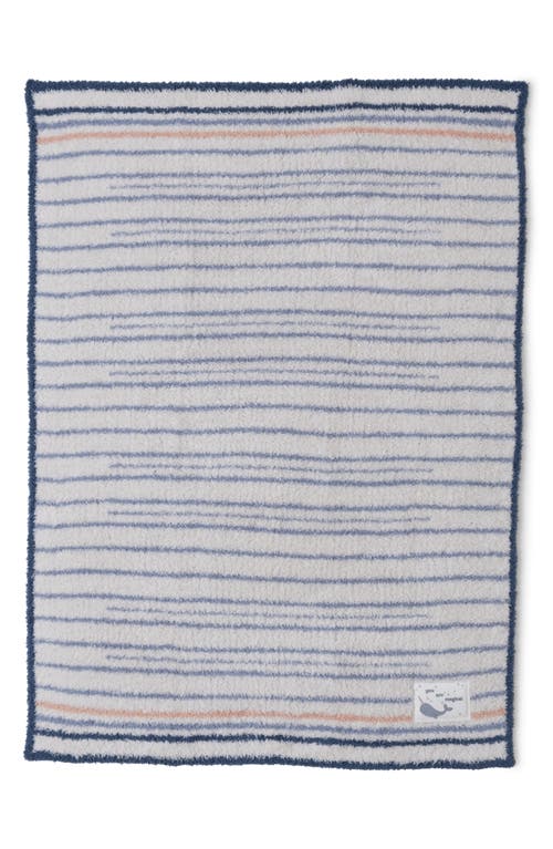 BAREFOOT DREAMS BAREFOOT DREAMS COZYCHIC® NARWHAL STRIPE STROLLER BLANKET 