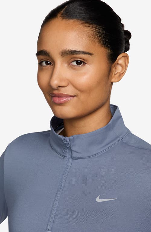 Nike Swift Dri-fit Uv Half Zip Running Top In Animal Print