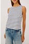 selected Ivory Navy Stripe