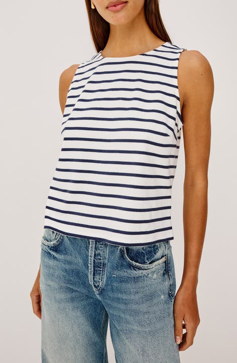Grace Stripe Cotton Tank