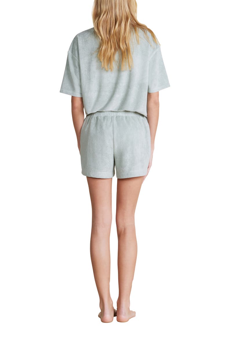 Cozy Terry® Shorts, Alternate, color, BEACH GLASS