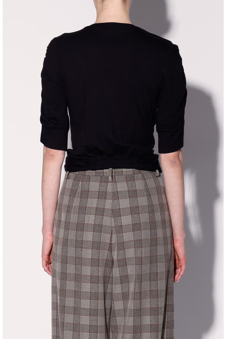 Holly Twist Top, Alternate, color, BLACK