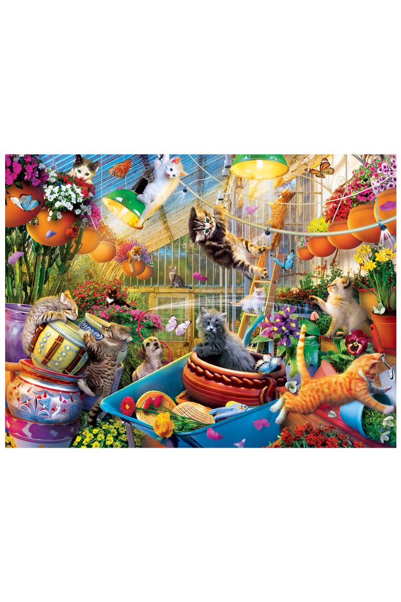 Greenhouse Gone Wild 300pc Glow Puzzle, Alternate, color, Multicolor