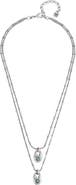 UNODE50 Double Strand Crystal Necklace