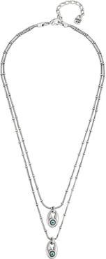 UNODE50 Double Strand Crystal Necklace