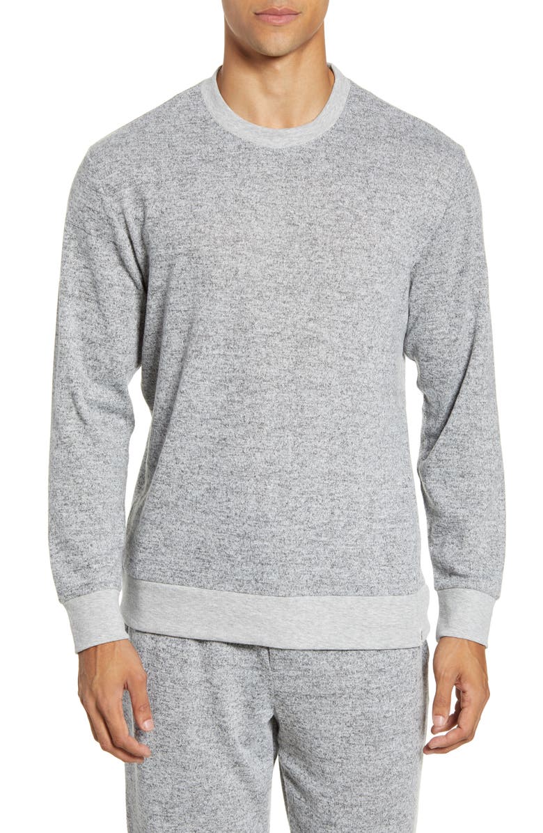 Majestic International Man Jam Knit Crewneck Top, Main, color, 