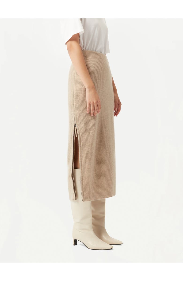 GOBI Mongolian Cashmere Cashmere Skirt with Zip, Alternate, color, 