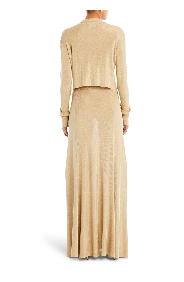 SER.O.YA Alice Metallic Knit Maxi Skirt, Alternate, color, 