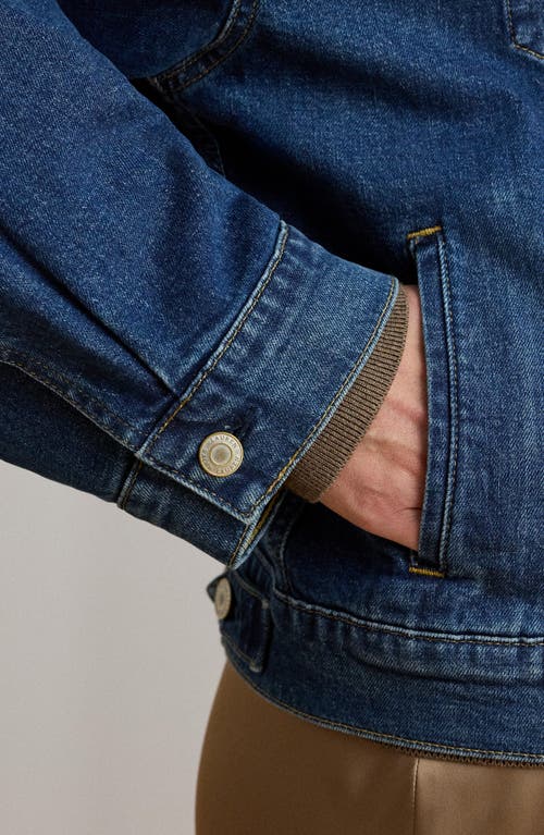 Ralph Lauren Lauren Macmey Denim Trucker Jacket In Blue