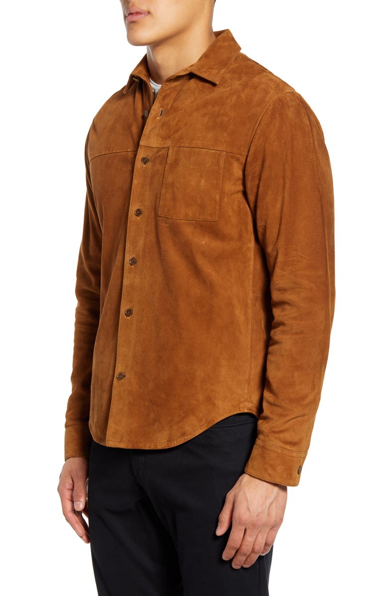 Vince Suede Shirt Jacket, Alternate, color, 