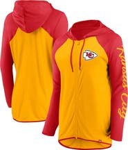 FANATICS Women's Fanatics Gold/Red Kansas City Chiefs Script Full-Zip Hoodie