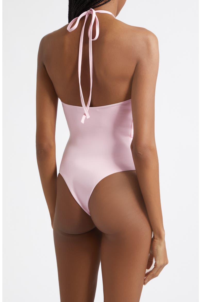 Le Bastide One-Piece Halter Swimsuit, Alternate, color, PINK