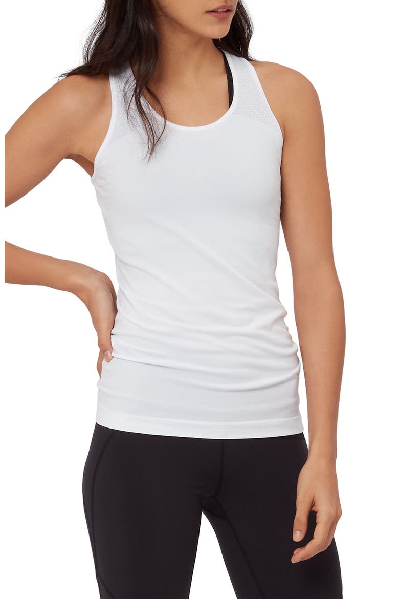 Athlete Seamless Workout Tank, Main, color, WHITE