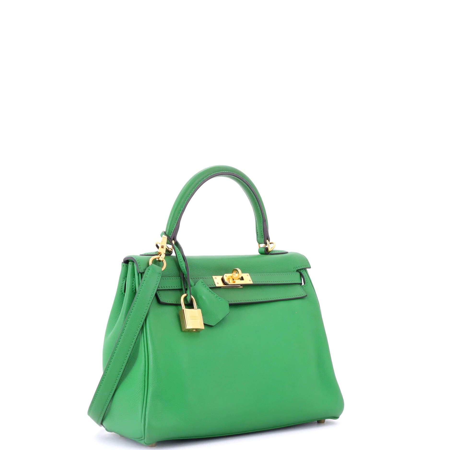 Kelly Handbag Green Swift with Gold Hardware 25, Alternate, color, Green