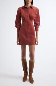 Veronica Beard Evren Mini Shirtdress