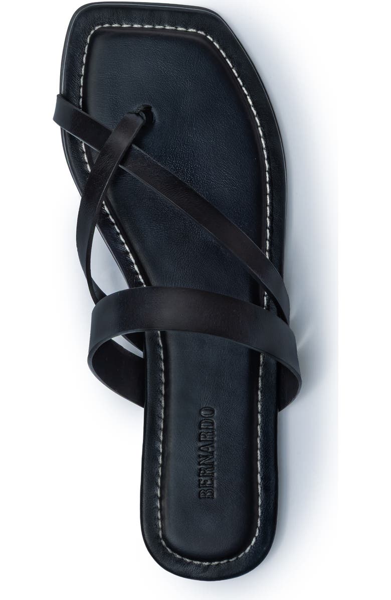 Bernardo Footwear Ocana Toe Ring Sandal, Alternate, color, Black