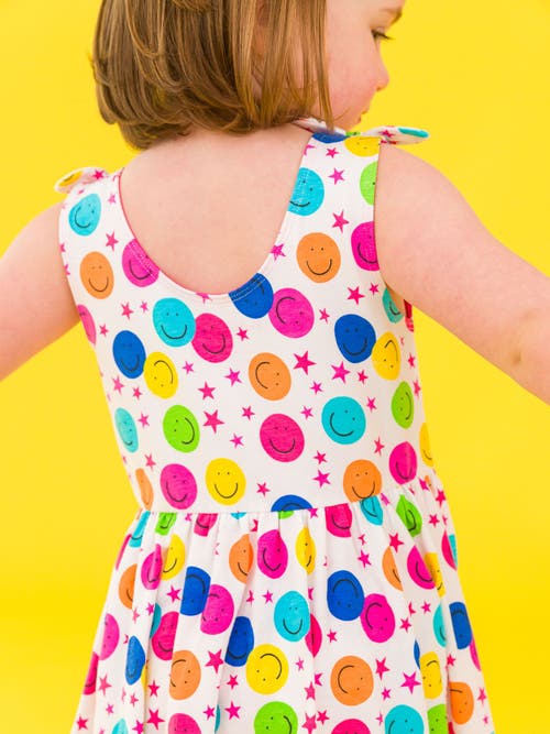 Rufflebutts Girls Tie Shoulder Twirl Dress