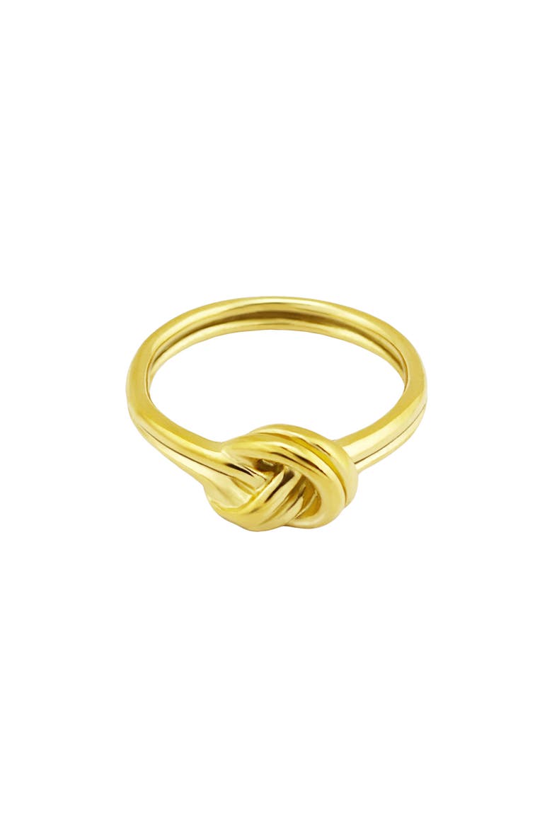 Knotted Band Ring, Alternate, color, GOLD
