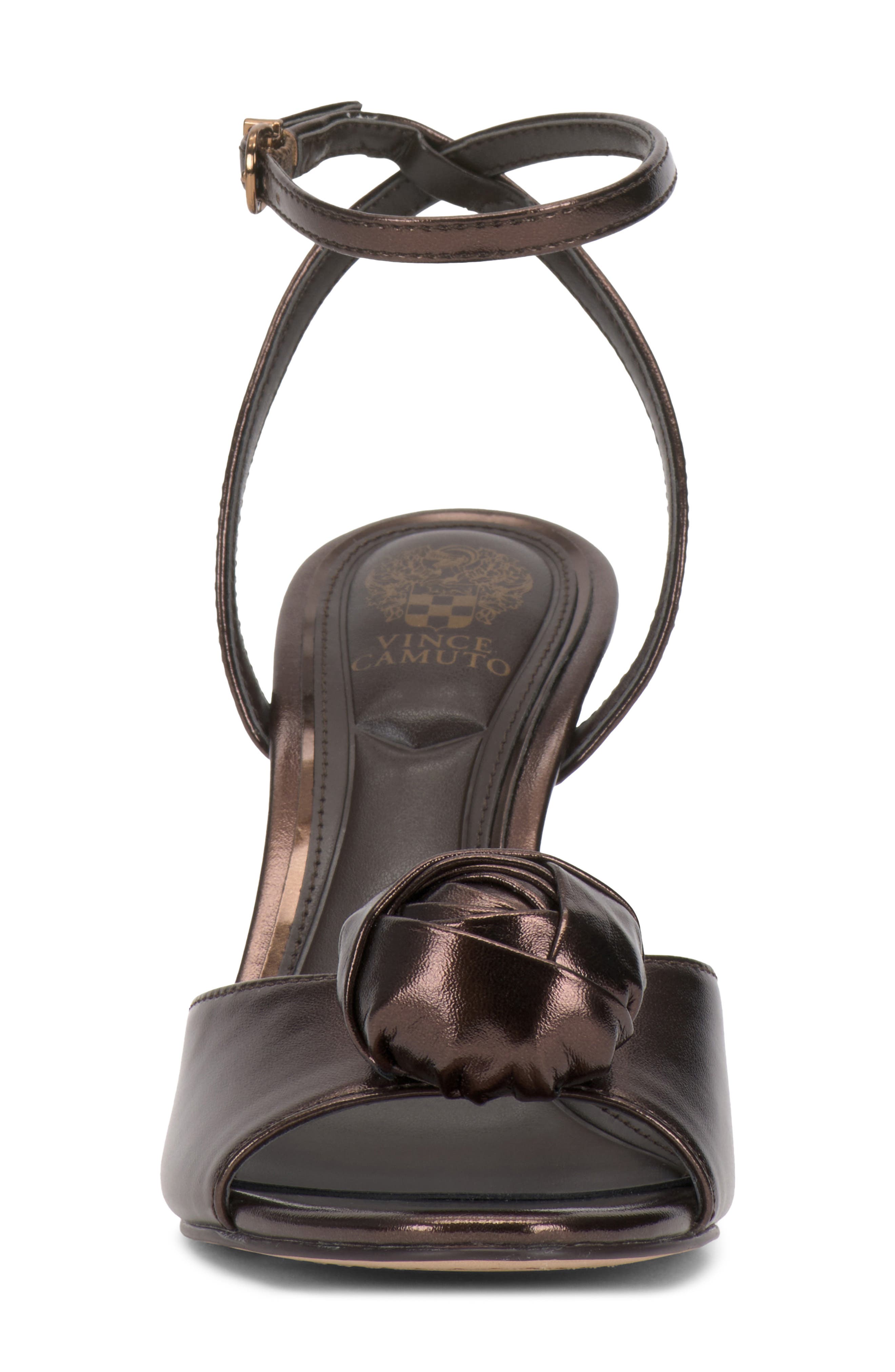 Aisven Rosette Ankle Strap Sandal, Alternate, color, HAUTE CHOCOLATE
