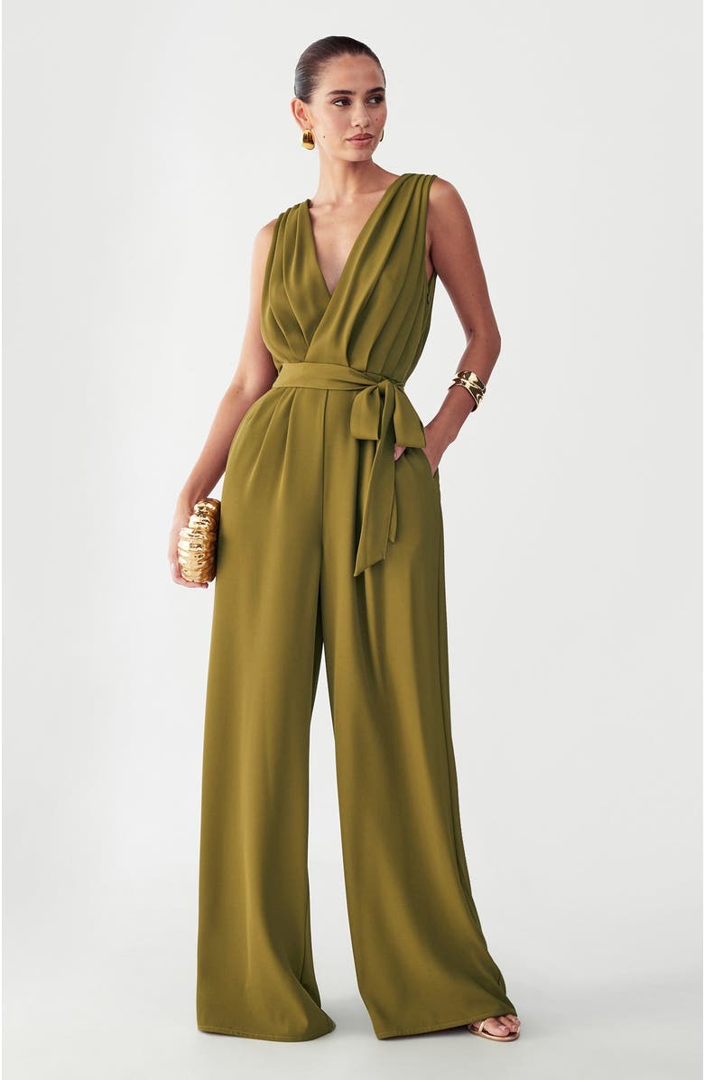 BWLDR Alina Jumpsuit, Alternate, color, Olive Green