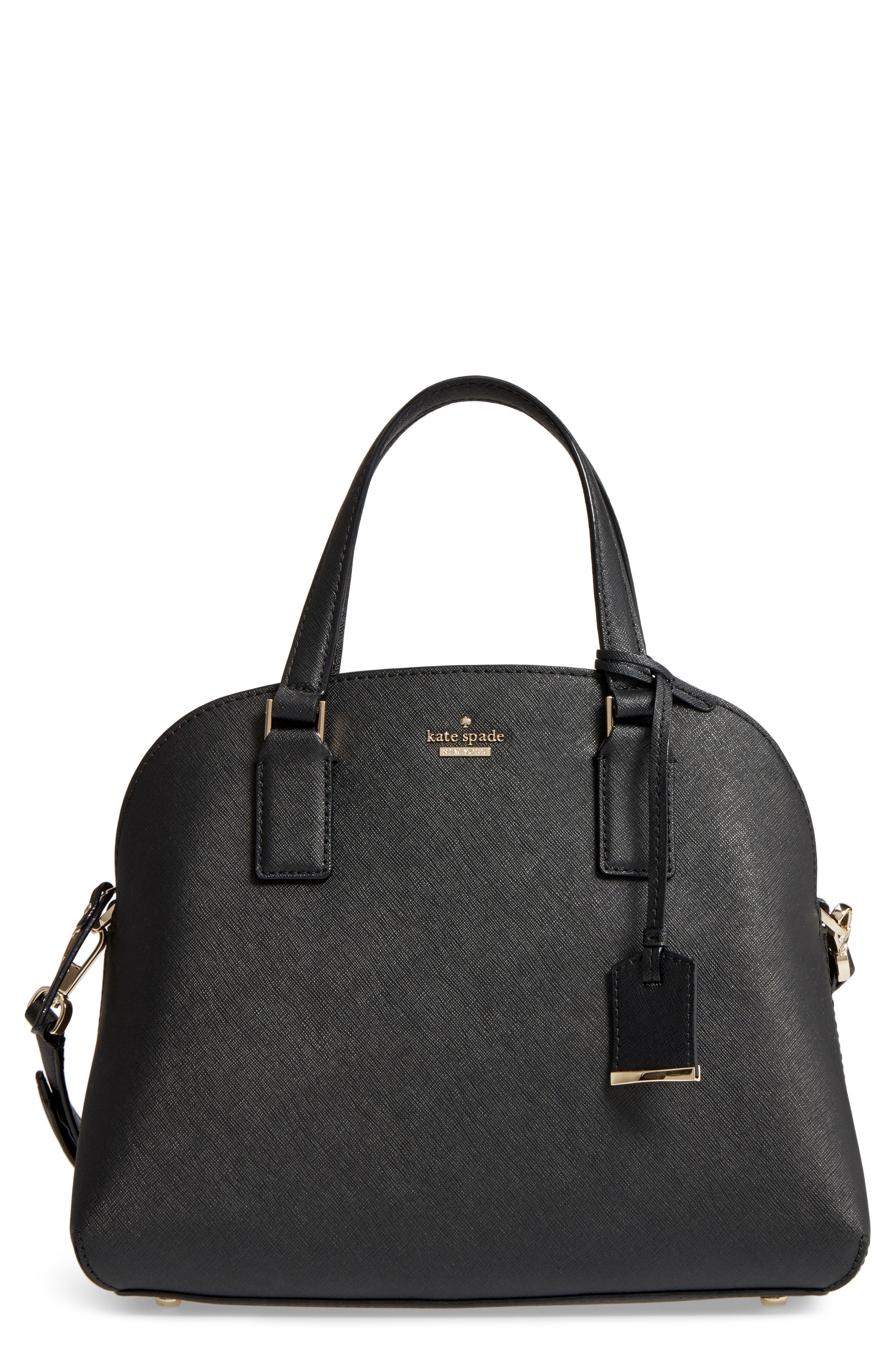 Kate Spade New York cameron street - lottie leather satchel, Main, color, 
