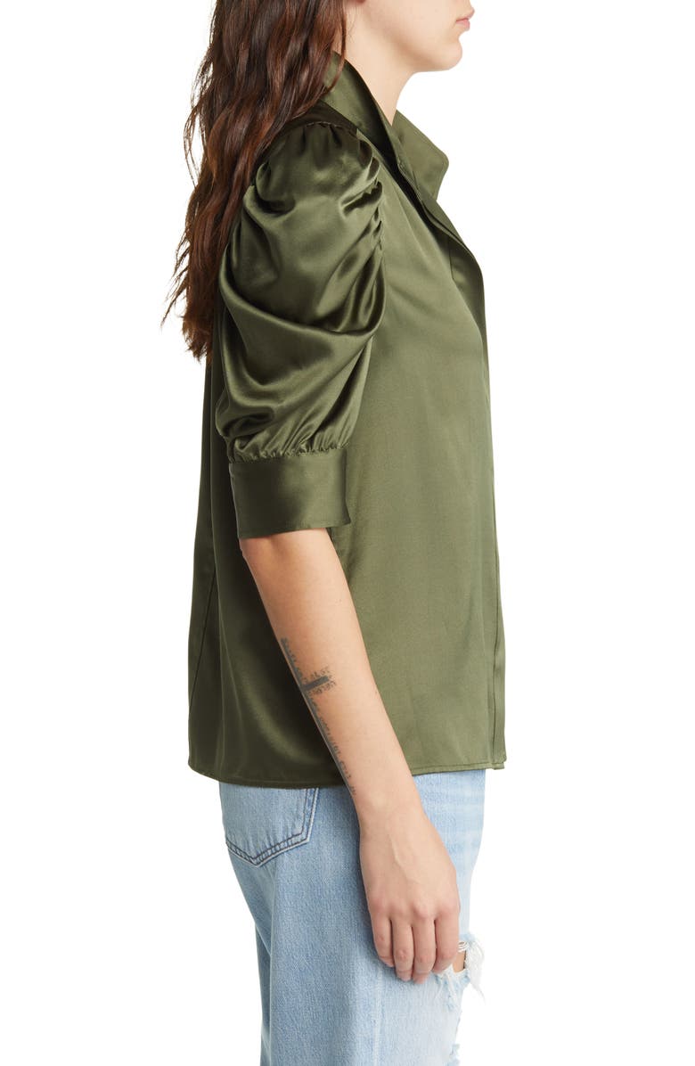 FRAME Gillian Stretch Silk Blouse, Alternate, color, 