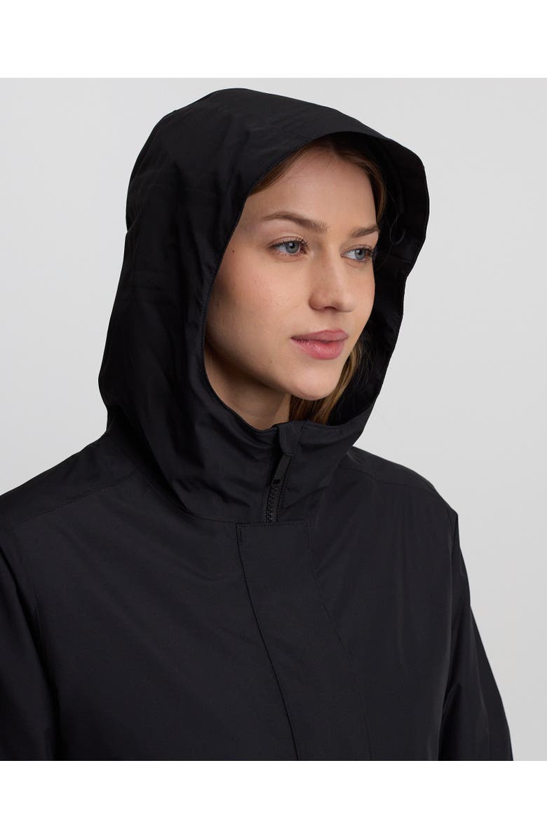 tentree Nimbus Long Rain Jacket, Alternate, color, Meteorite Black