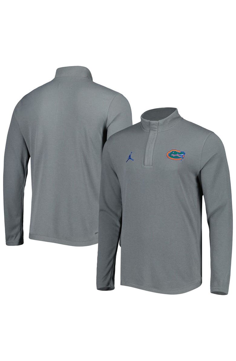 Jordan Brand Men's Jordan Brand Anthracite Florida Gators Team Half-Zip Top, Main, color, 