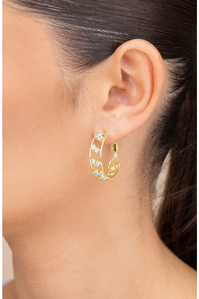 Angelika Hoop Earrings, Alternate, color, GOLD