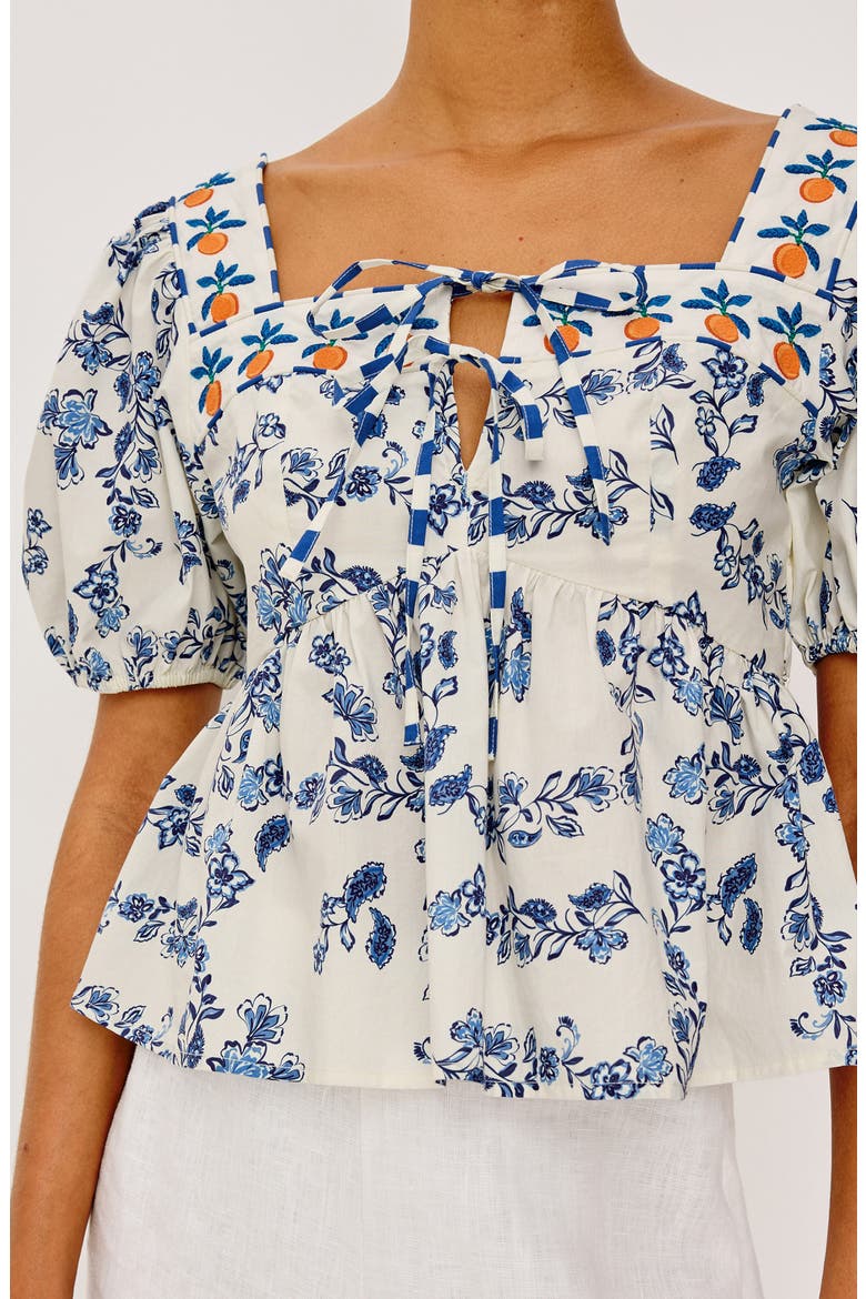 Presley Floral Print Puff Sleeve Shirt, Alternate, color, CERAMIC FLORAL