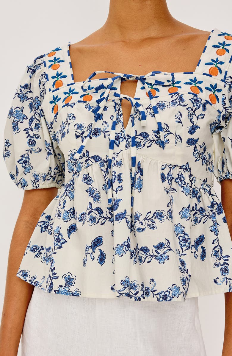 Rails Presley Floral Print Puff Sleeve Shirt, Alternate, color, Ceramic Floral