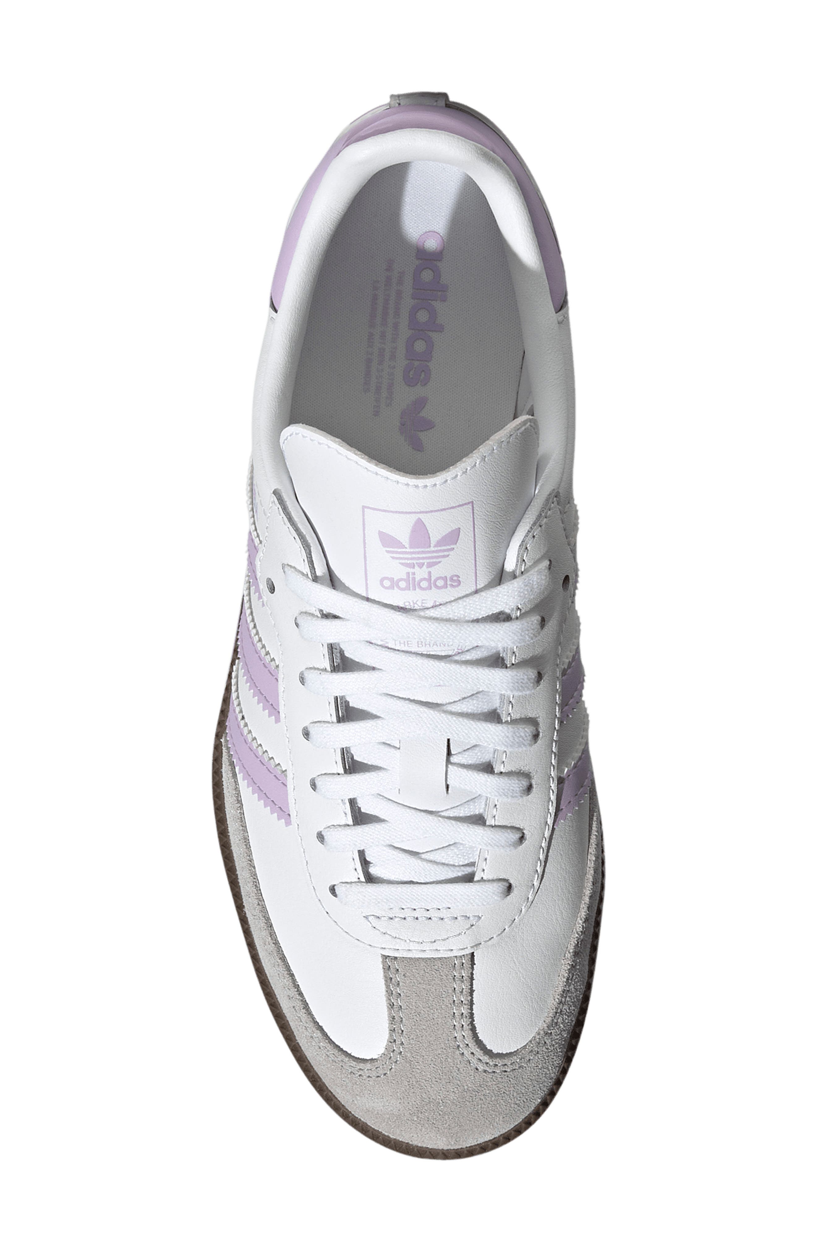 adidas Kids' Samba Sneaker, Alternate, color, White/ Powder Plum/ Gum