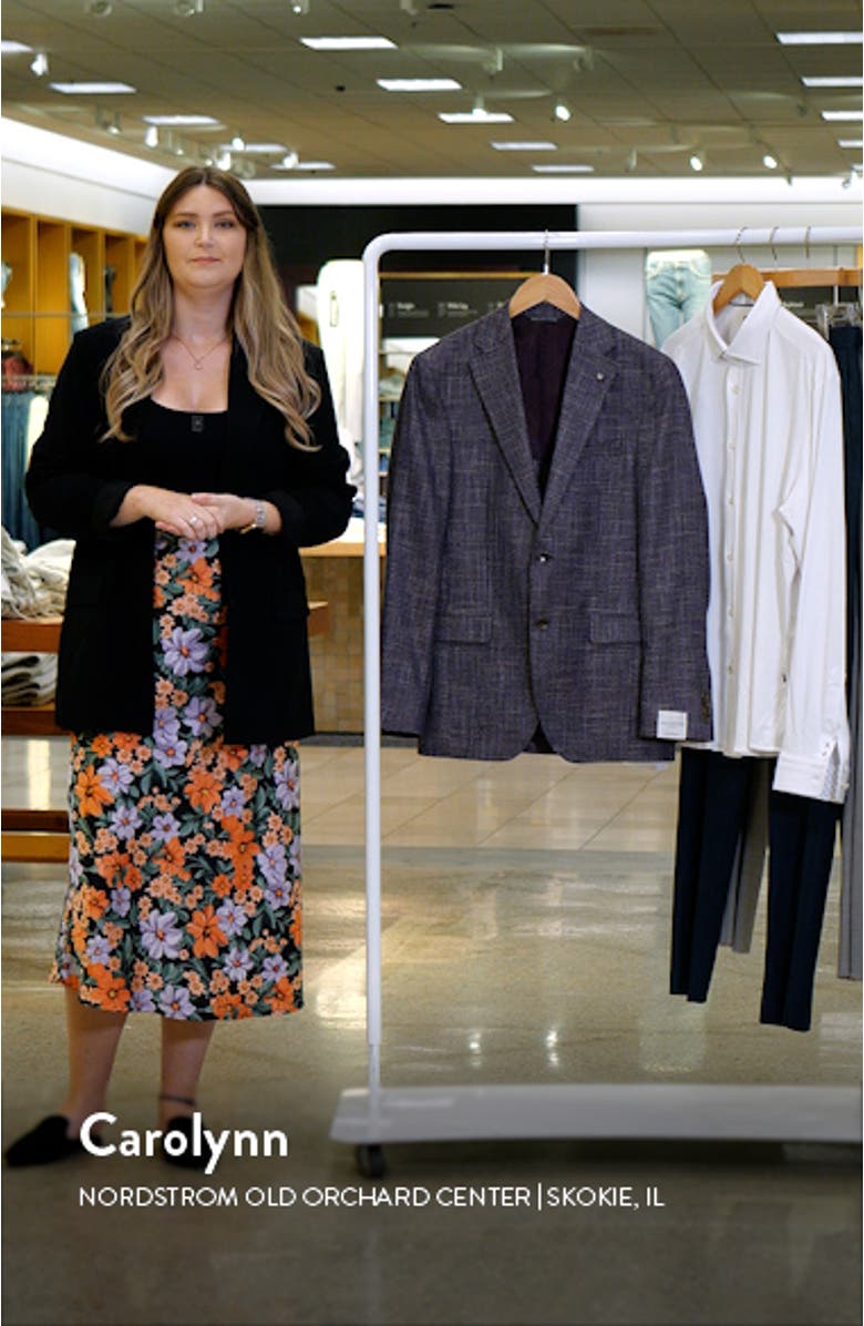 Midland Plaid Wool Blend Sport Coat, sales video thumbnail