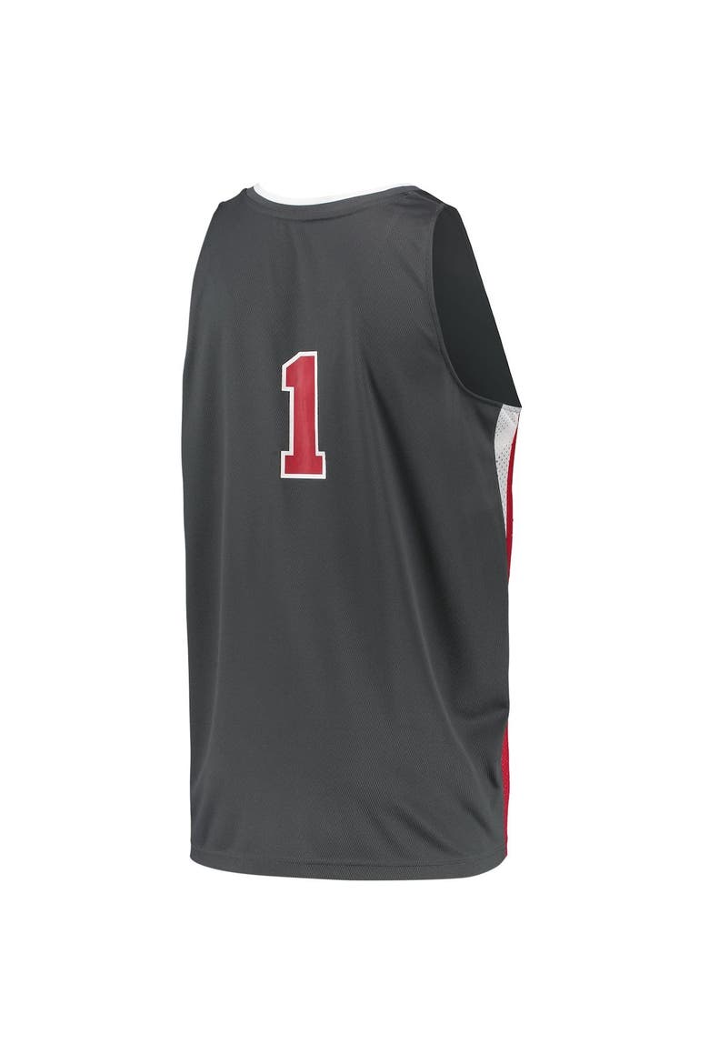Men's adidas #1 Gray Louisville Cardinals Reverse Retro Jersey, Alternate, color, Gray