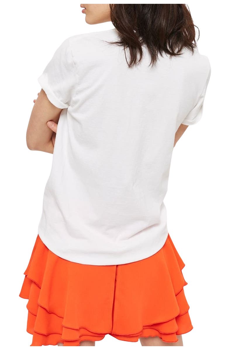 Topshop Merci Mon Cheri Tee, Alternate, color, 