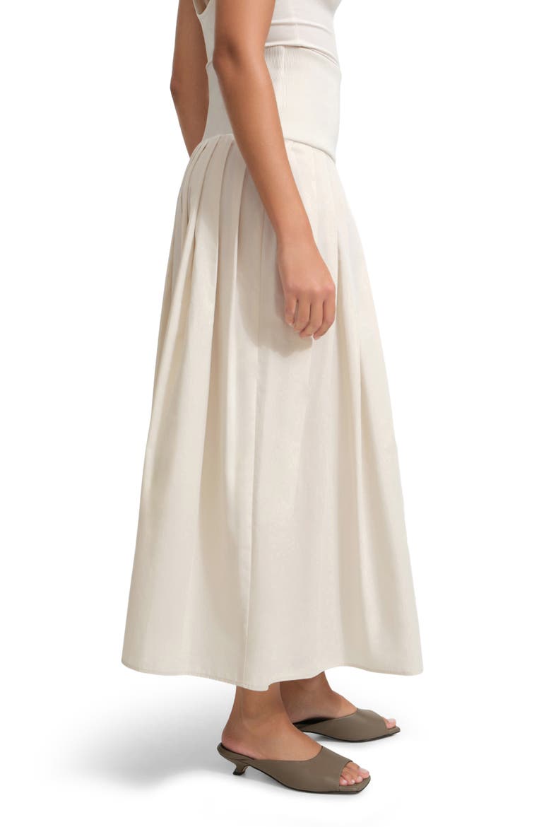 Kenmare Pleated Maxi Skirt, Alternate, color, CREAM