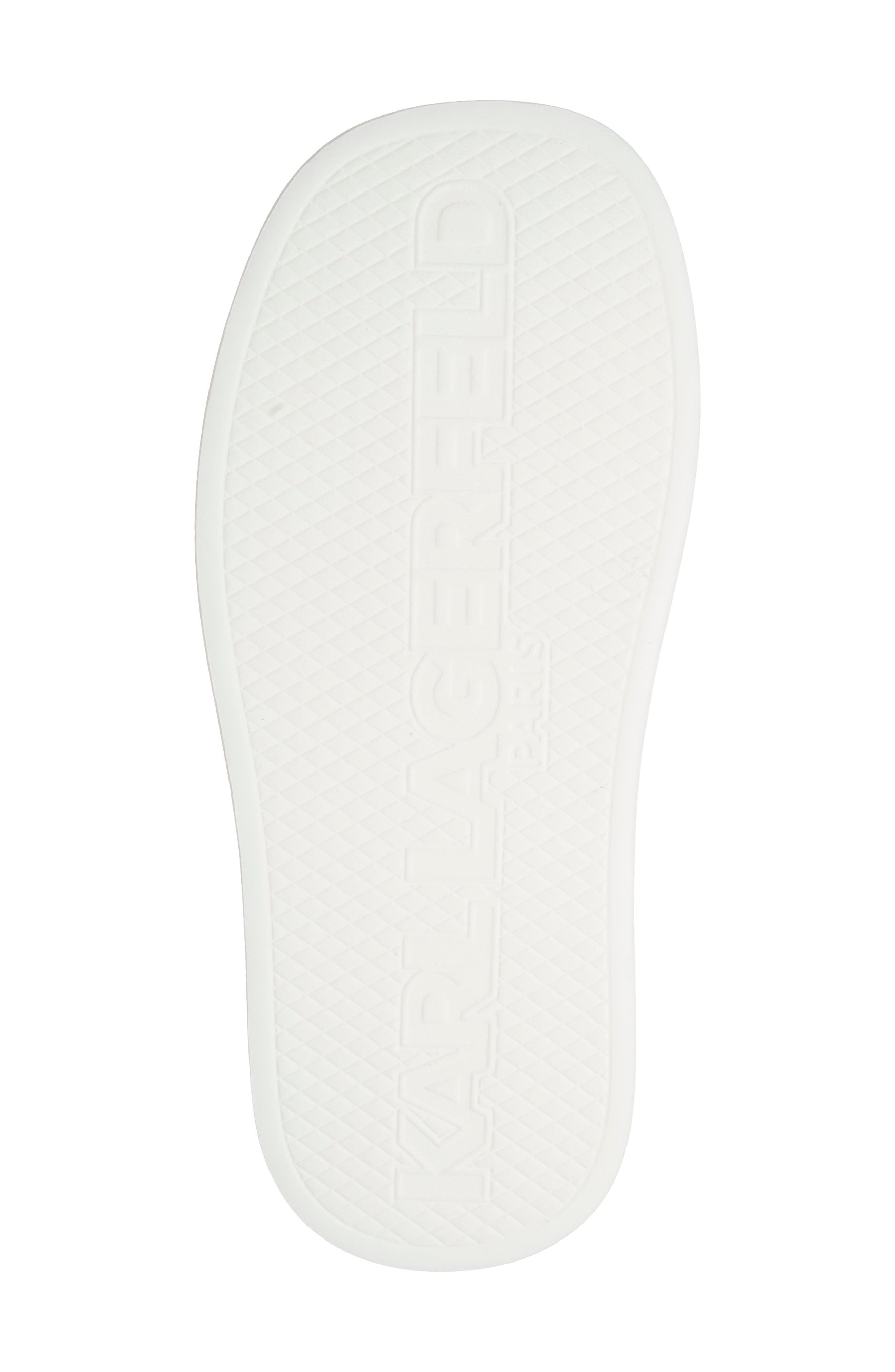 KARL LAGERFELD PARIS Opal Quilted Platform Slide Sandal, Alternate, color, White