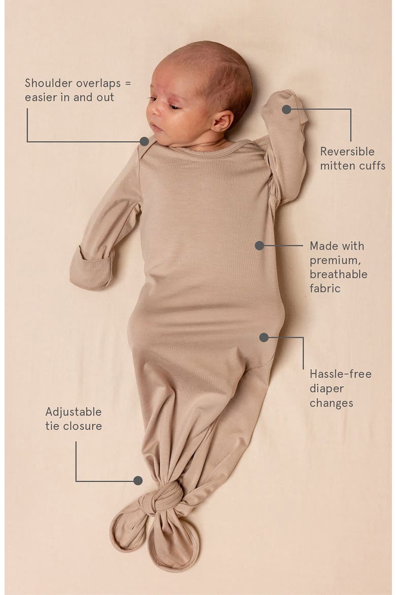 CloudBlend™ Pajama Gown, Alternate, color, SPARROW