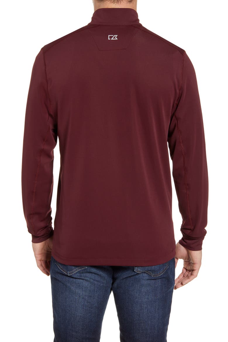 Traverse Stretch Quarter Zip Pullover, Alternate, color, BORDEAUX