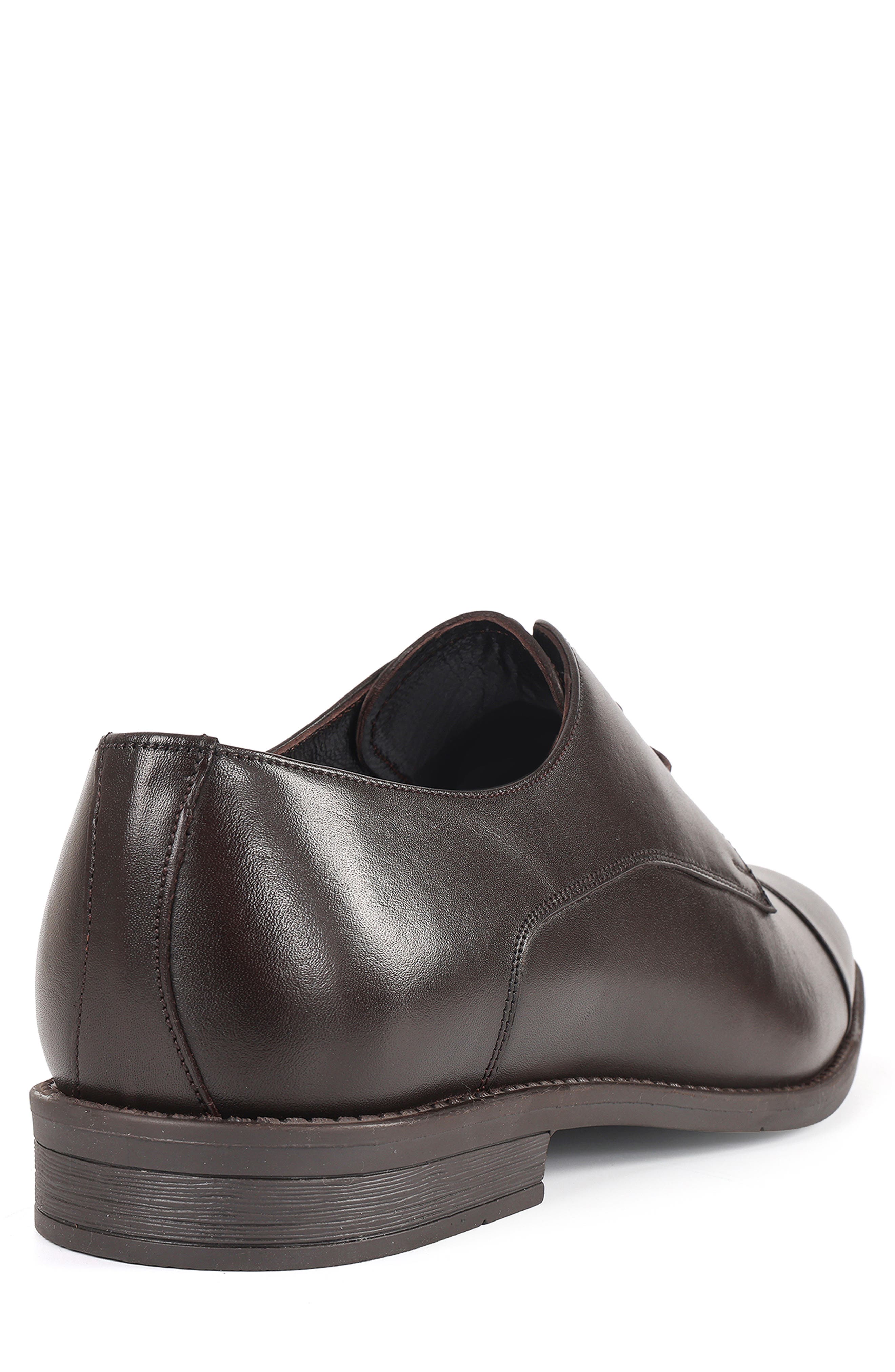 Indiana Cap Toe Derby, Alternate, color, DARK BROWN