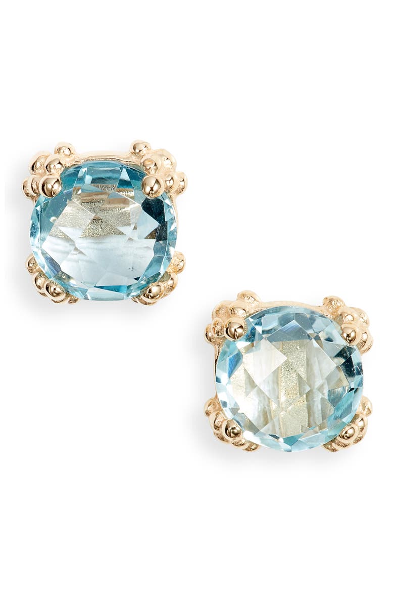 Dew Drop Cluster Stud Earrings, Main, color, GOLD