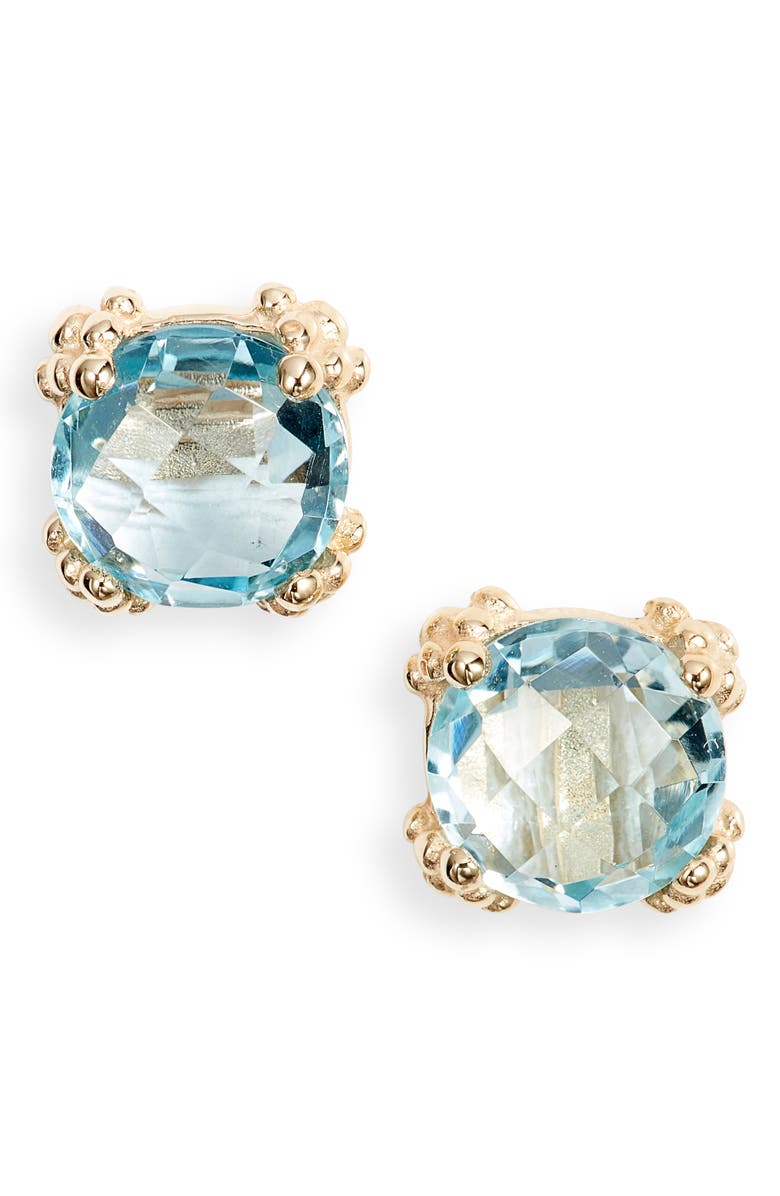 Anzie Dew Drop Cluster Stud Earrings, Main, color, Gold