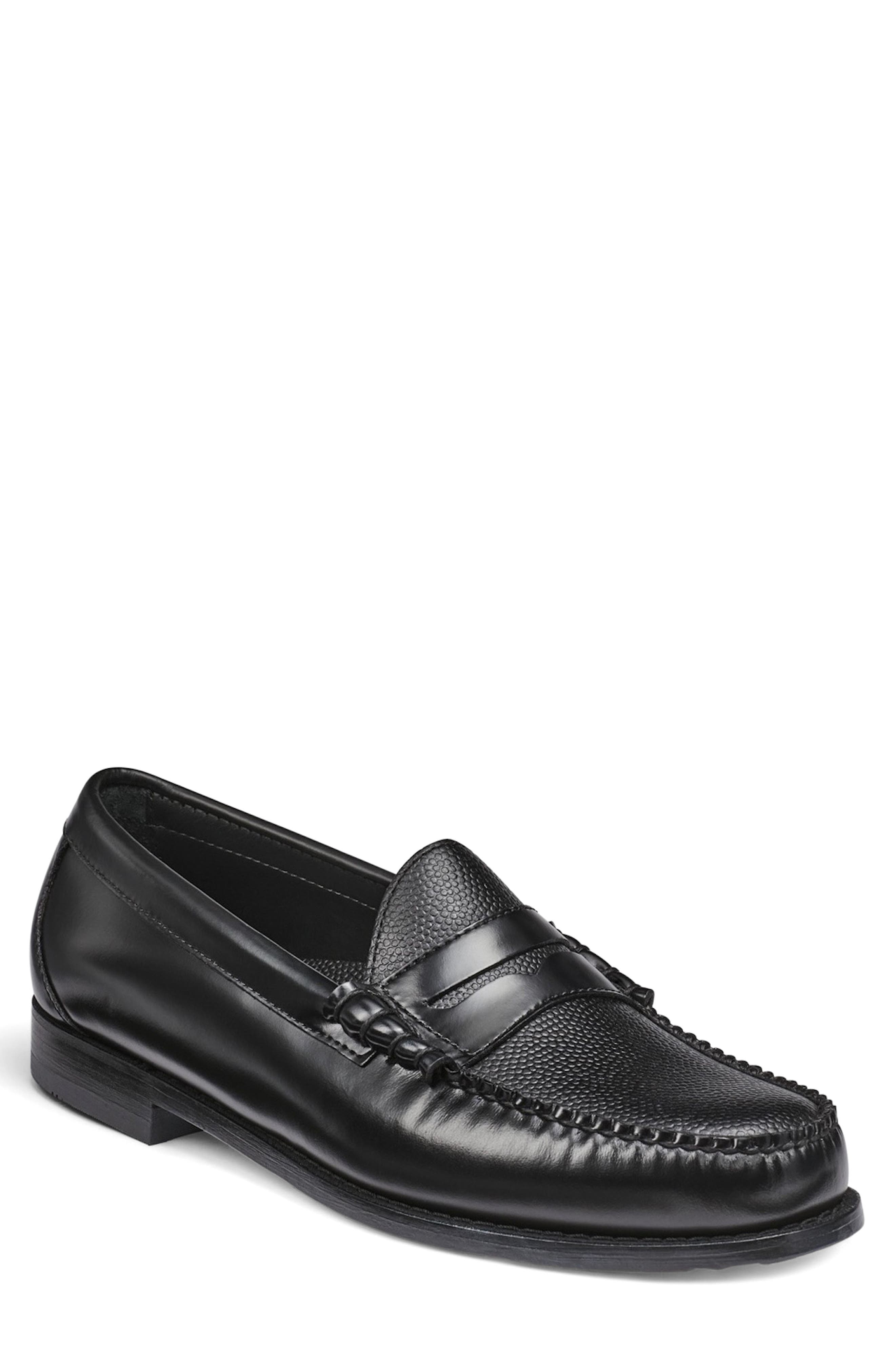 G.H.BASS x Reigning Champ Larson Weejuns Penny Loafer, Main, color, Black