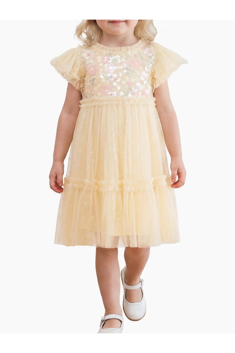 Kids' Confetti Bodice Baby Dress, Alternate, color, Lemon Sorbet/Multi