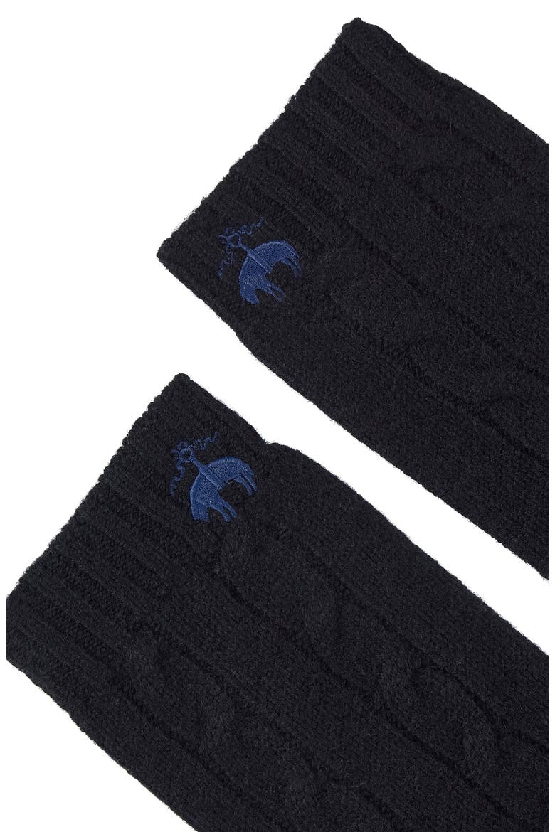 Wool & Cashmere Cable Tech Gloves, Alternate, color, BLACK
