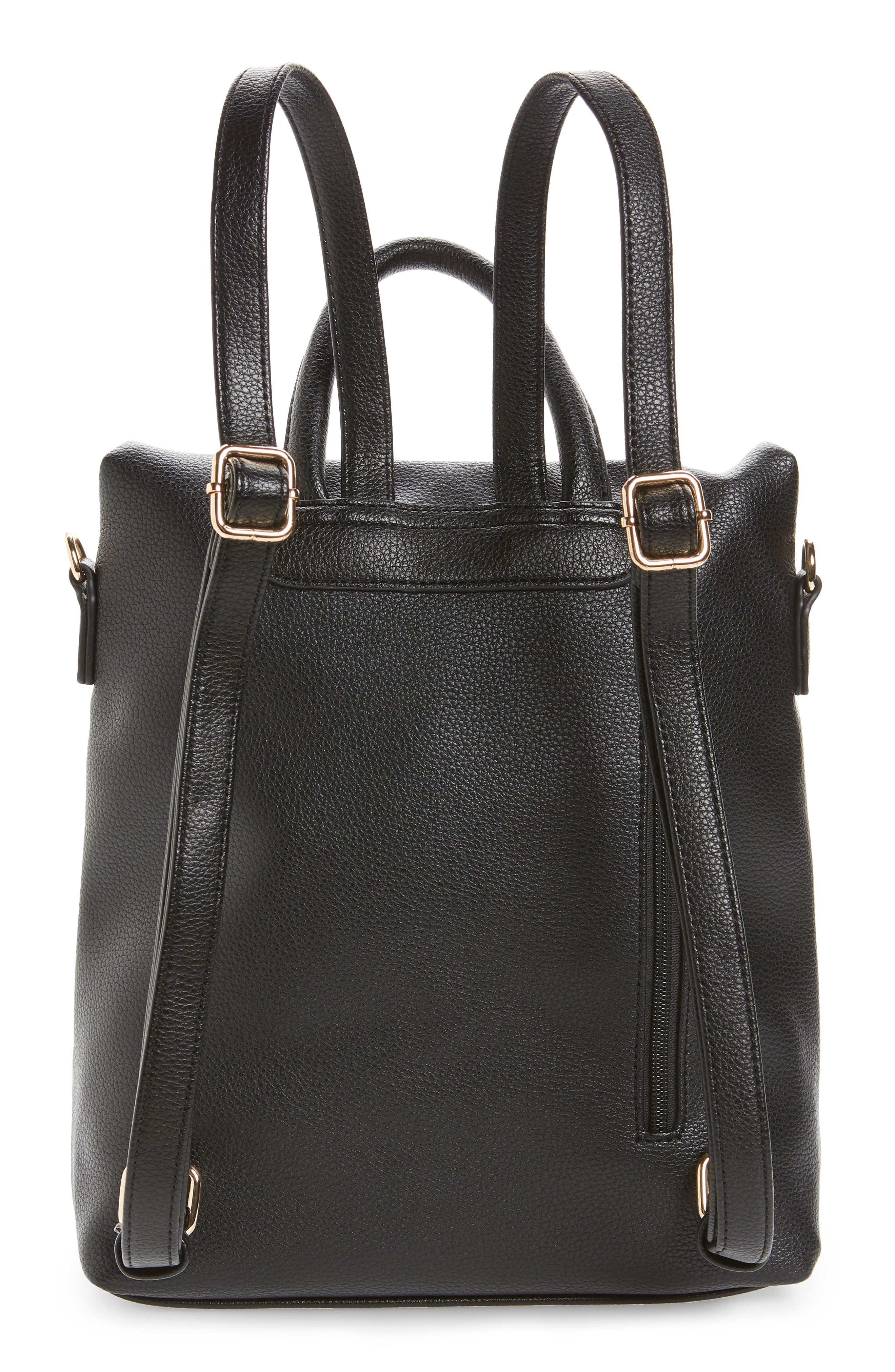 BP. Square Faux Leather Backpack, Alternate, color, 