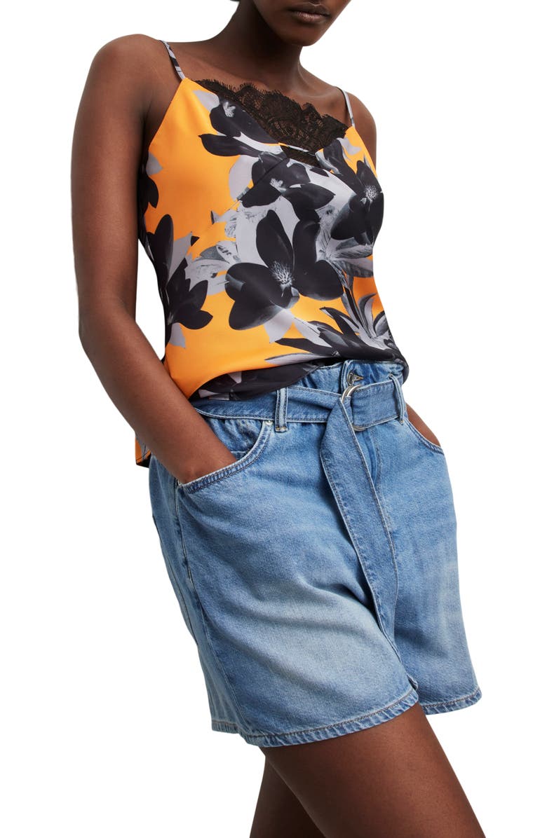 AllSaints Eldia Alessandra Lace Inset Camisole, Alternate, color, 